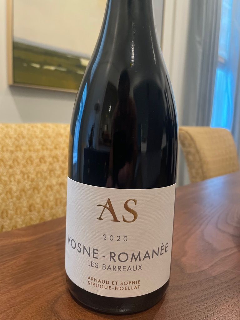 2020 Arnaud et Sophie Vosne-Romanée 'Les Barreaux' (MAGNUM) – Somm Cellars