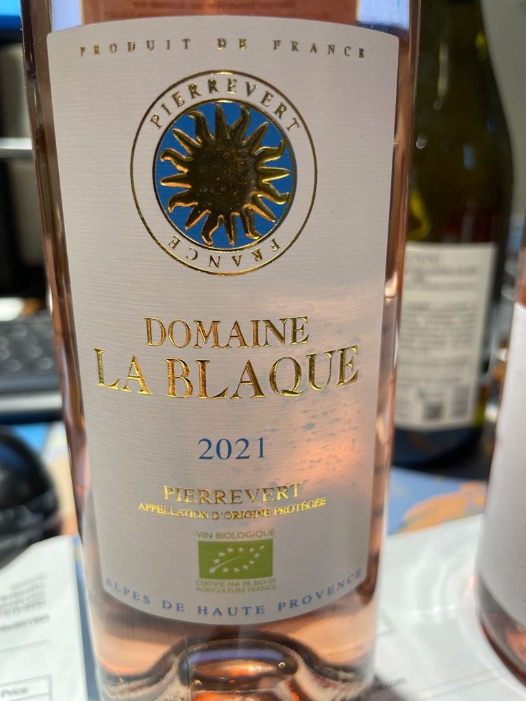 2022 Domaine La Blaque Pierrevert Rosé, France, Provence, Pierrevert ...