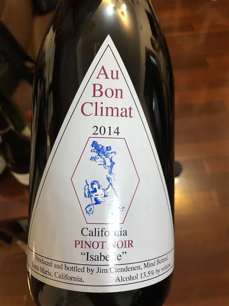 ワイン Au Bon Climat Pinot Noir Isabelle 2021 9178c20a604cfc68d9ea56d472f65a