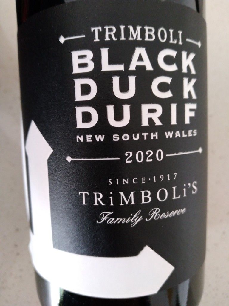 Sam Black - CellarTracker Trimboli 2020 Duck Durif