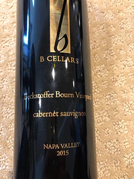 2015 B Cellars Cabernet Sauvignon Beckstoffer Bourn Vineyard, USA ...