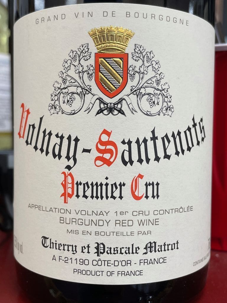 2018 Domaine Matrot Volnay 1er Cru Santenots - CellarTracker