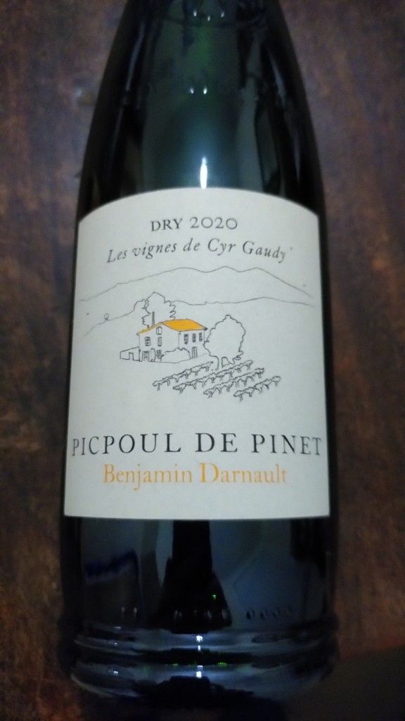 2020 Benjamin Darnault Picpoul De Pinet Les Vignes De Cyr Gaudy France Languedoc Roussillon