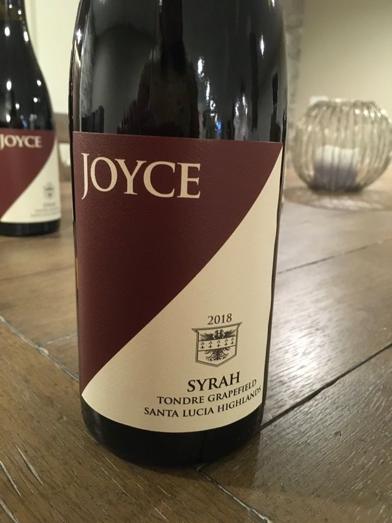 2018 Joyce Vineyards Syrah Tondré Grapefield, USA, California, Central