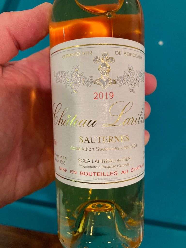 2019 Château Laribotte France Bordeaux Sauternais Sauternes