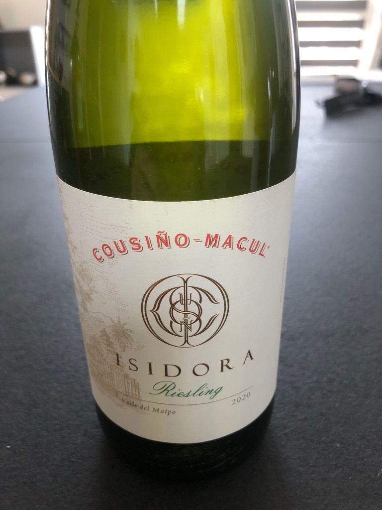 2021 Cousiño-Macul Riesling Isidora, Chile, Maipo Valley - CellarTracker