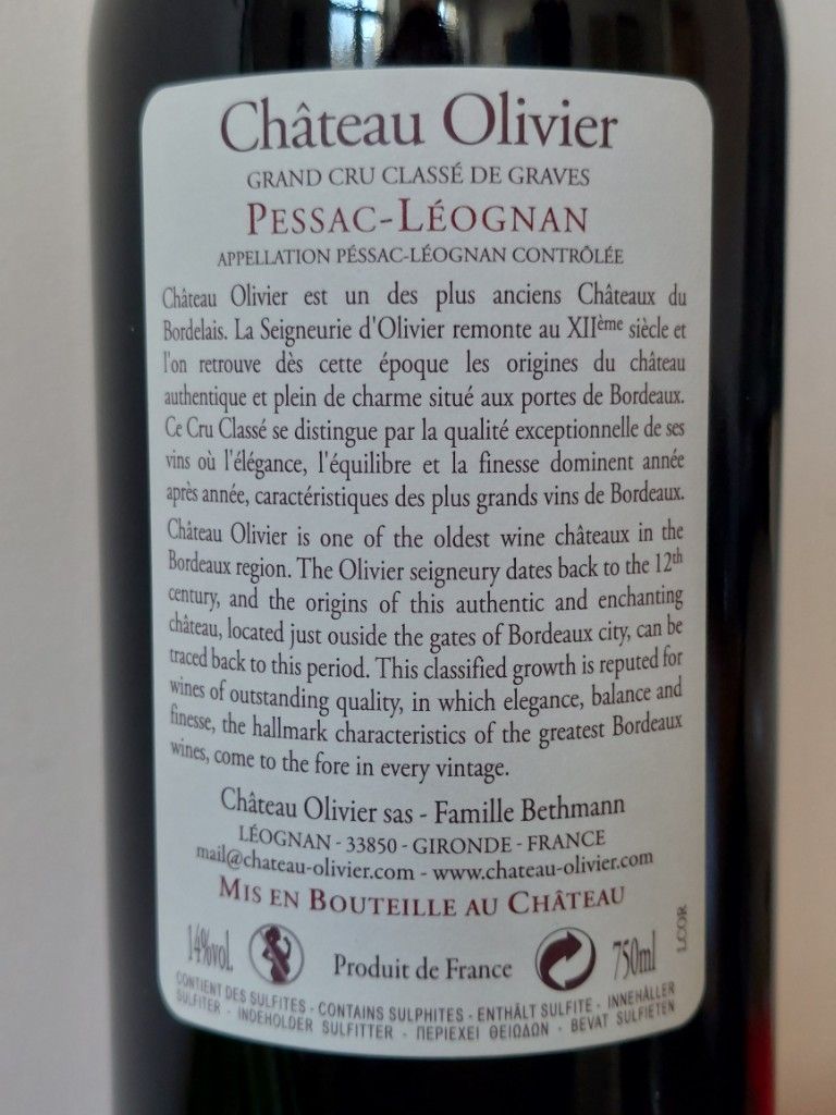 2013 Château Olivier - CellarTracker