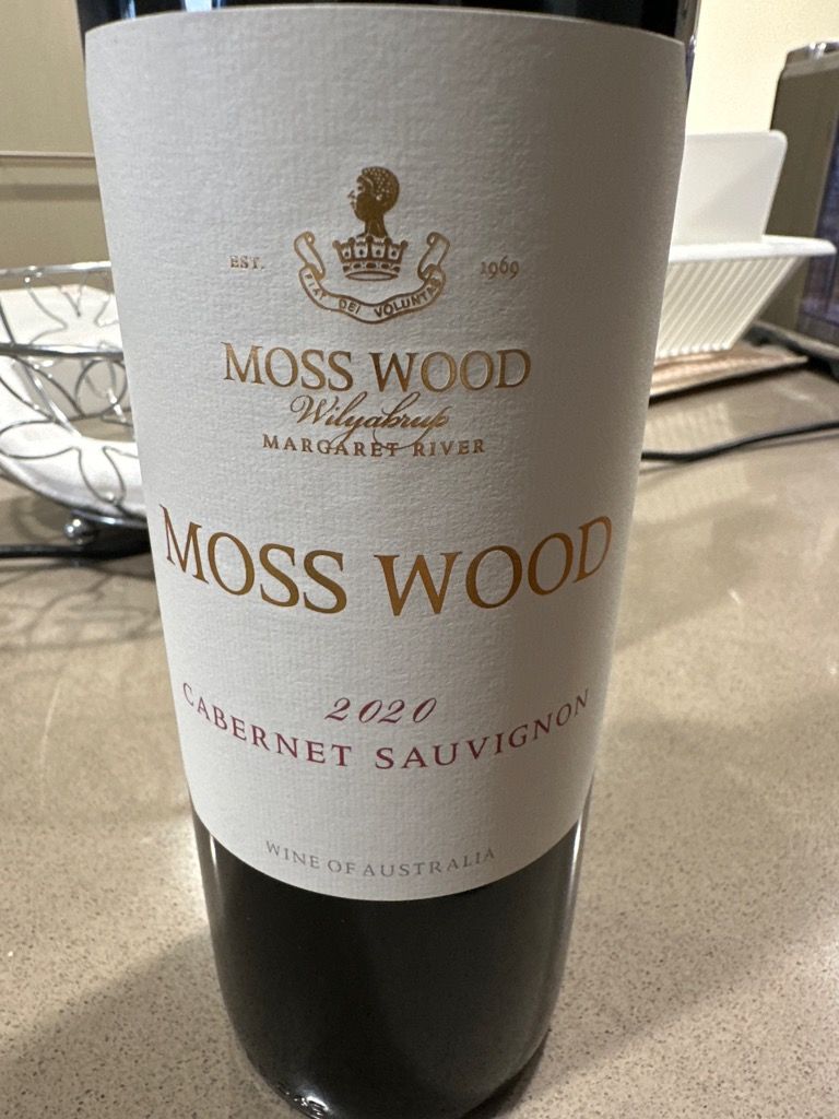 2020 Moss Wood Cabernet Sauvignon - CellarTracker