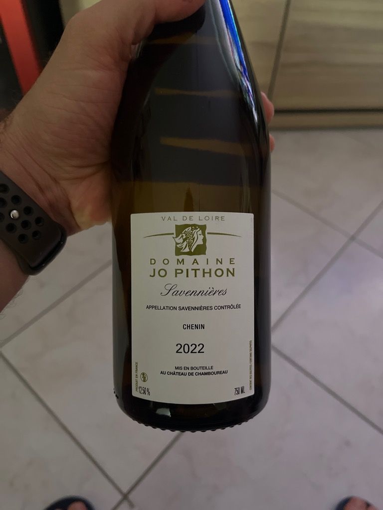 2022 Domaine Jo Pithon Savennières, France, Loire Valley, Anjou-Saumur ...