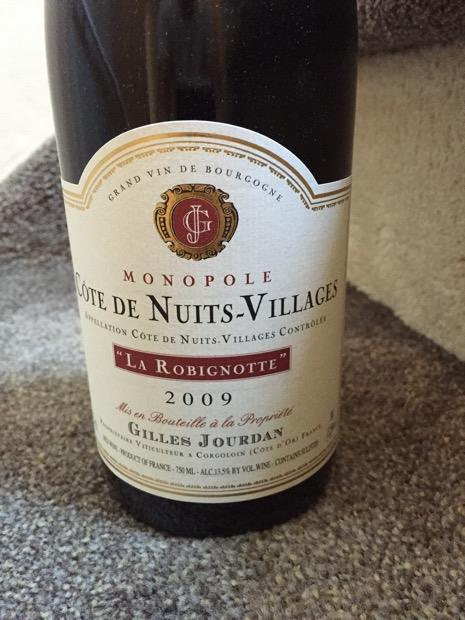 2010 Gilles-Jourdan Côte de Nuits Villages La Robignotte