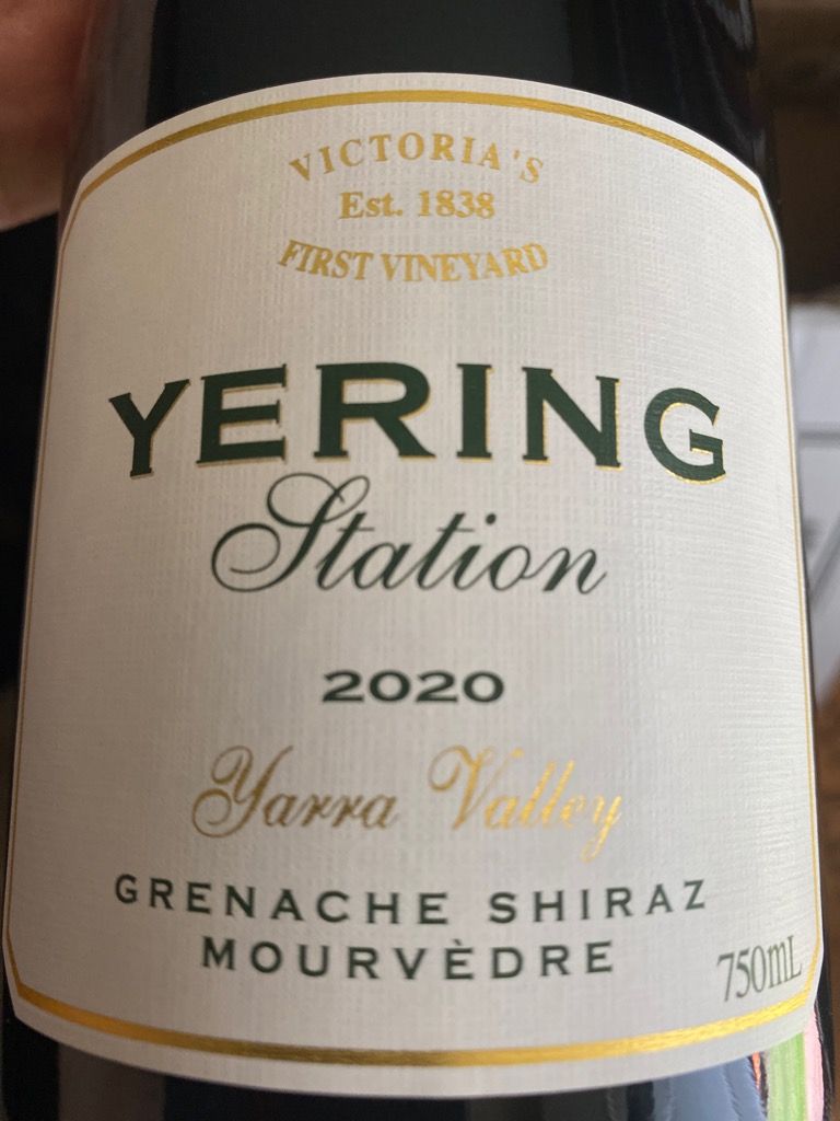 2021 Yering Station Grenache Shiraz Mourvèdre Australia Victoria