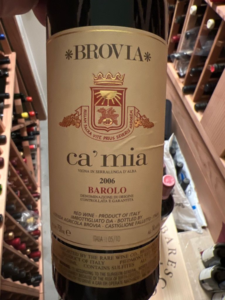 2006 Fratelli Brovia Barolo Ca'mia - CellarTracker