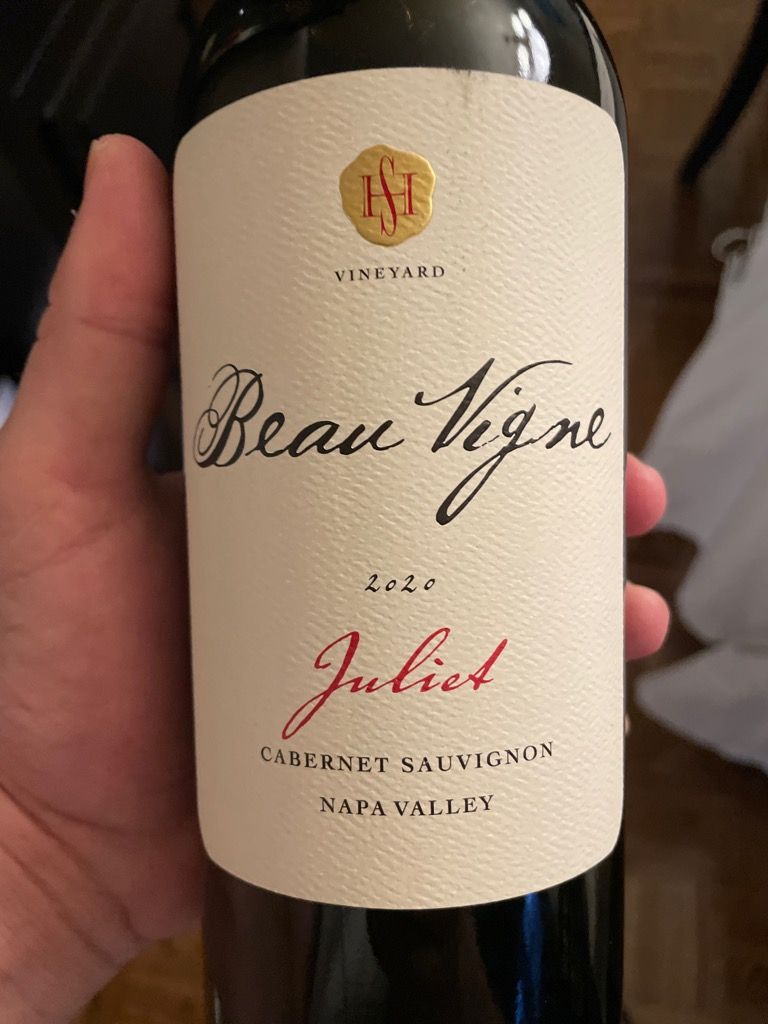 2020 Beau Vigne Cabernet Sauvignon Juliet Usa California Napa Valley Cellartracker 4737