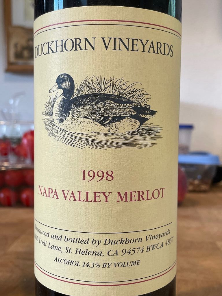 1998 Duckhorn Vineyards Merlot Napa Valley - CellarTracker