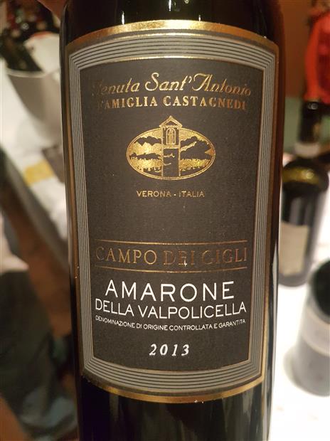 2013 Tenuta Sant'Antonio Amarone della Valpolicella Campo dei Gigli ...