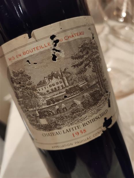 Chateau Lafite Rothschild 2008 空瓶6本セット 1958 Château Lafite Rothschild - CellarTracker