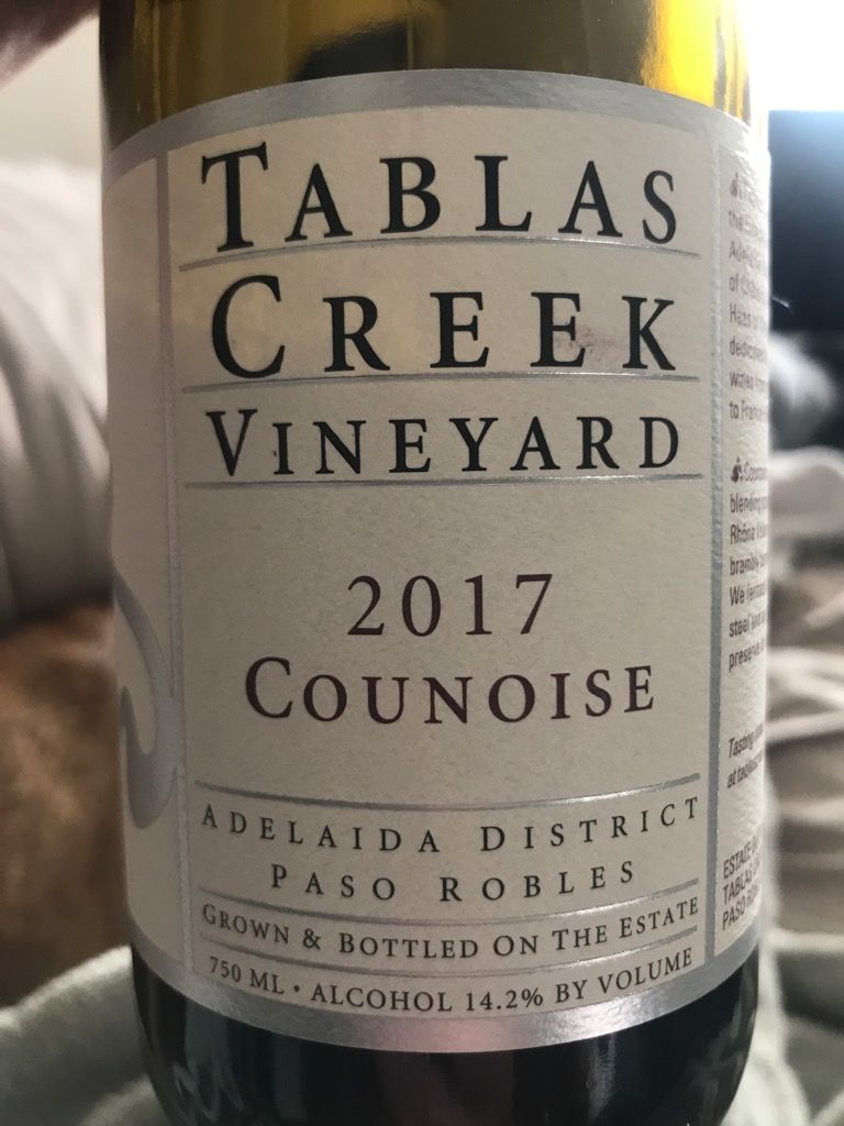 2017 Tablas Creek Counoise, USA, California, Central Coast, Paso Robles