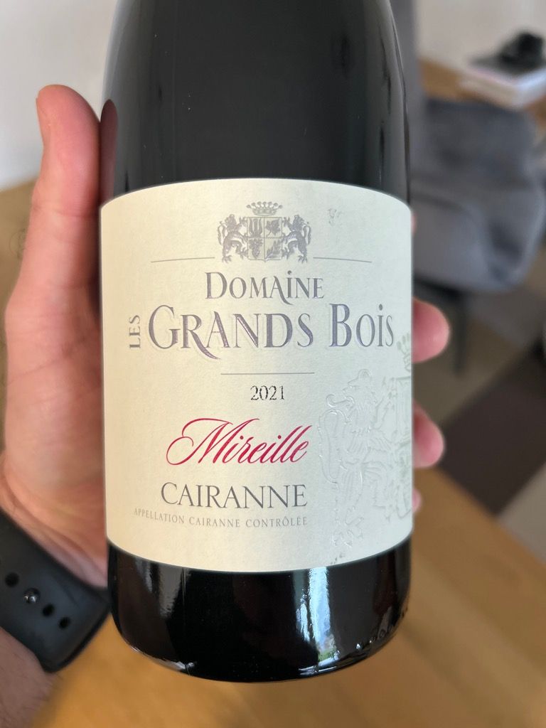 2021 Domaine Les Grands Bois Cairanne Cuvée Mireille France Rhône