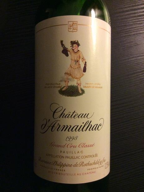 1995 Château d'Armailhac - CellarTracker