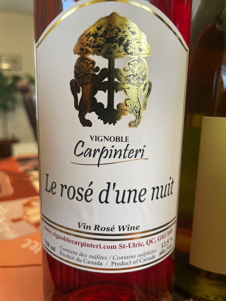2019 Carpinteri Rosé d’une Nuit, Canada, Quebec CellarTracker