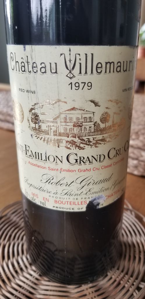 Château Villemaurine 1982 1983 単品可 Château Villemaurine 1983 Grand cru classé de St Emilion Château
