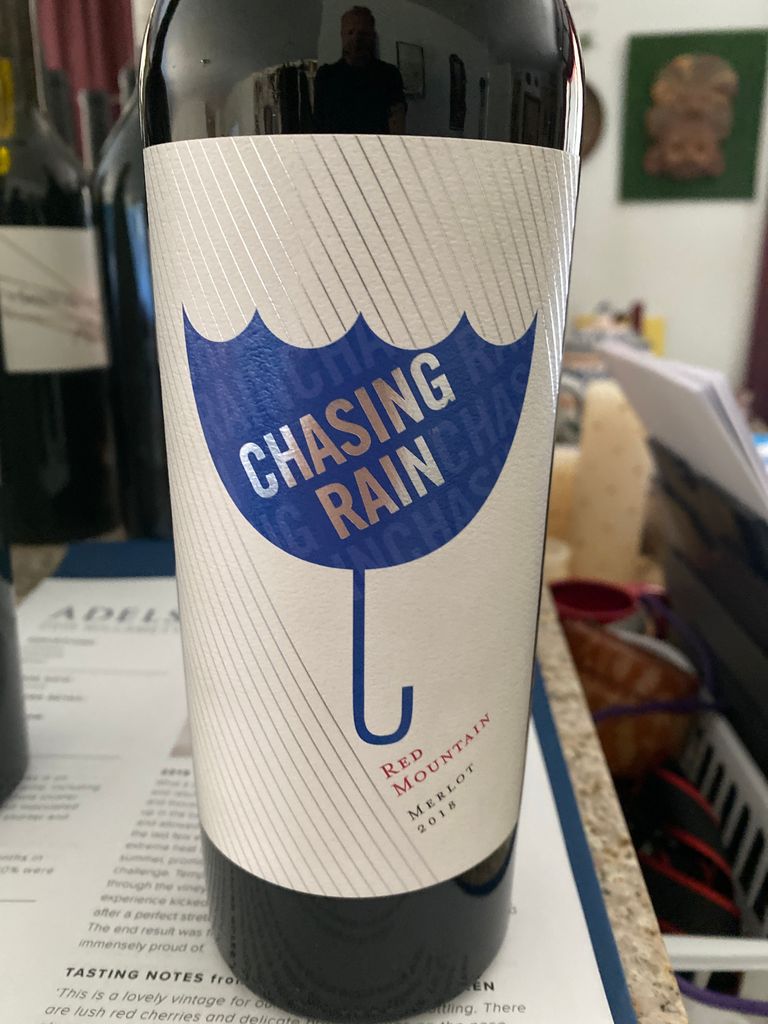 Chasing Rain 2019 Merlot • Red Mountain Wines • Chasing Rain Wines