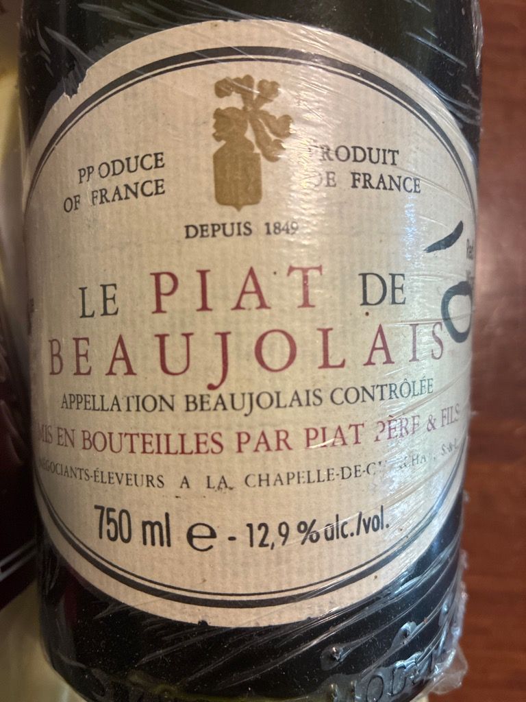 1979 Piat Père et Fils Beaujolais Nouveau - CellarTracker