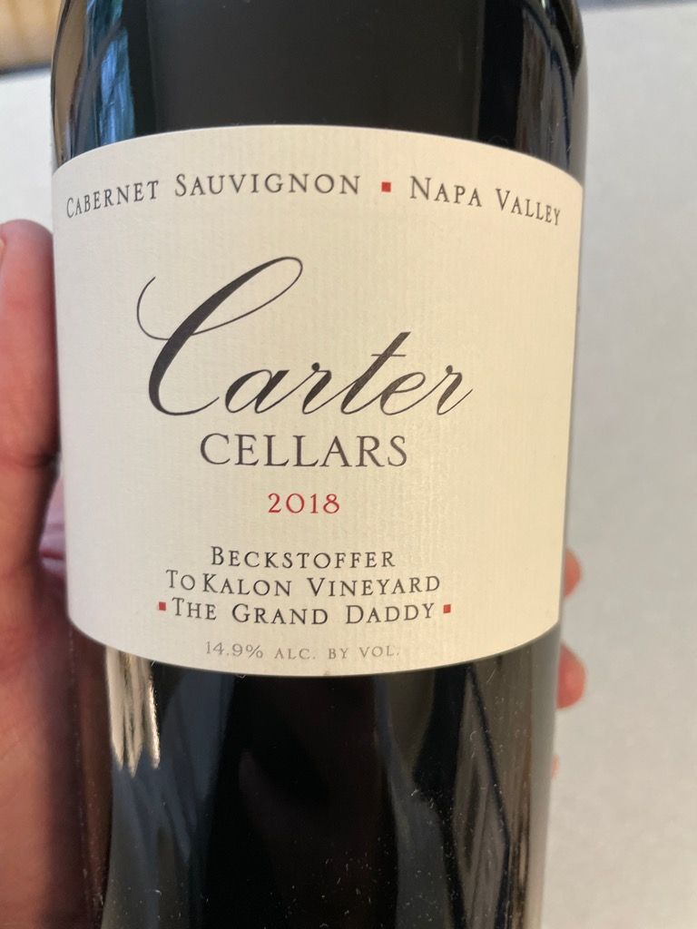 2018 Carter Cellars Sauvignon The Grand Daddy Beckstoffer To Kalon Vineyard, USA