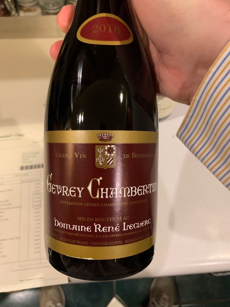 Gevrey-Chambertin 2018 POUILLY FUISSE2本 2018 Domaine René Leclerc Gevrey-Chambertin - CellarTracker