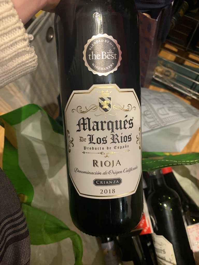 2019 Marqués Los Rios Rioja Crianza, Spain, La Rioja, Rioja CellarTracker