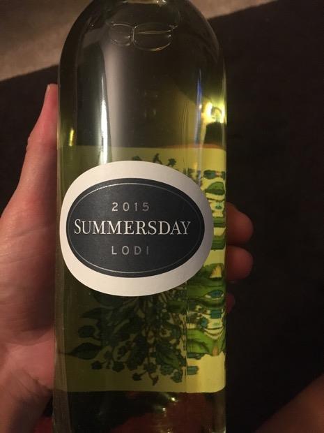 2015 Summersday Viognier Chenin Blanc Usa California