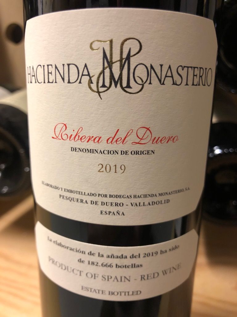 2019 Hacienda Monasterio Ribera del Duero Reserva, Spain, Castilla y ...