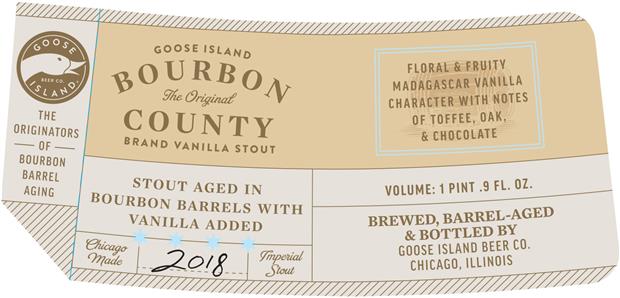 2018 Goose Island Bourbon County Brand Stout Vanilla Usa Illinois Cellartracker