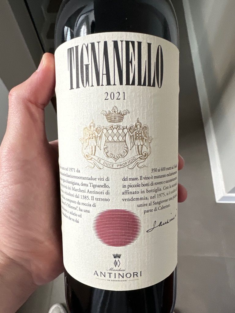 Tignanello 2021 トスカーナ 750ml Antinori Tignanello 2021 750ml - Oak and Barrel