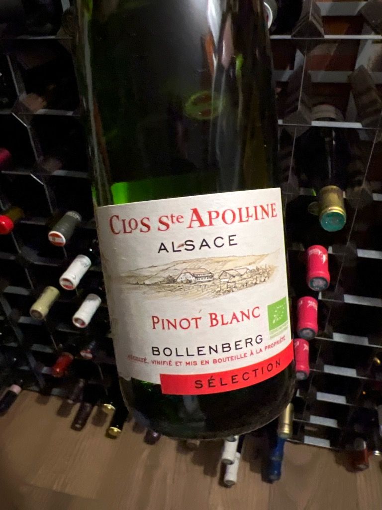 2019 Clos SainteApolline Pinot Blanc Bollenberg Cuvée Sélectionnée