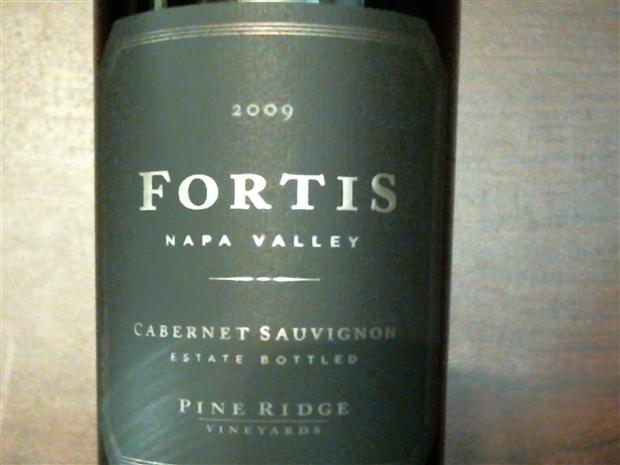 2009 Pine Ridge Vineyards Cabernet Sauvignon Fortis, USA ...