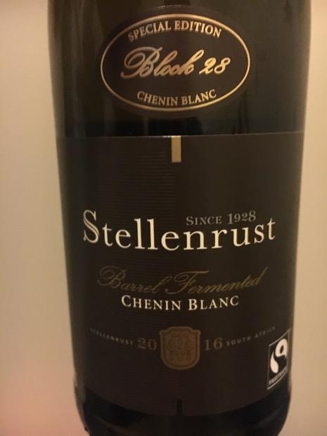 2016 Stellenrust Chenin Blanc Block 28 South Africa