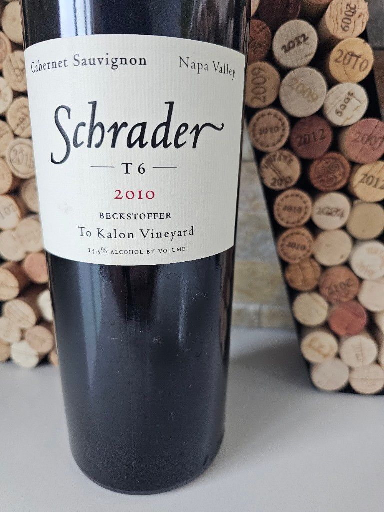 2010 Schrader Cellars Cabernet Sauvignon T6 Beckstoffer To Kalon ...