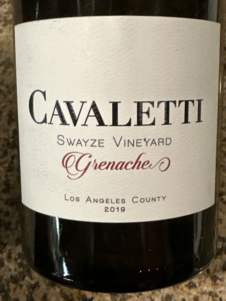 2019 Cavaletti Vineyards Grenache Swayze Vineyard, USA, California
