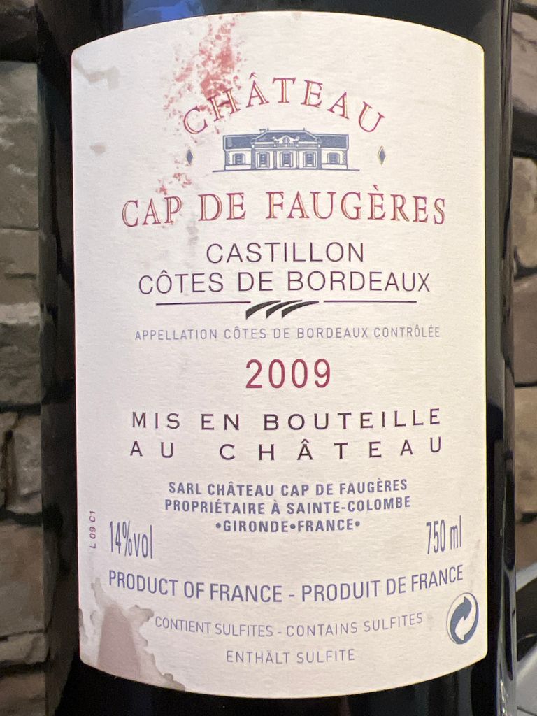 2002 Château Cap de Faugères - CellarTracker