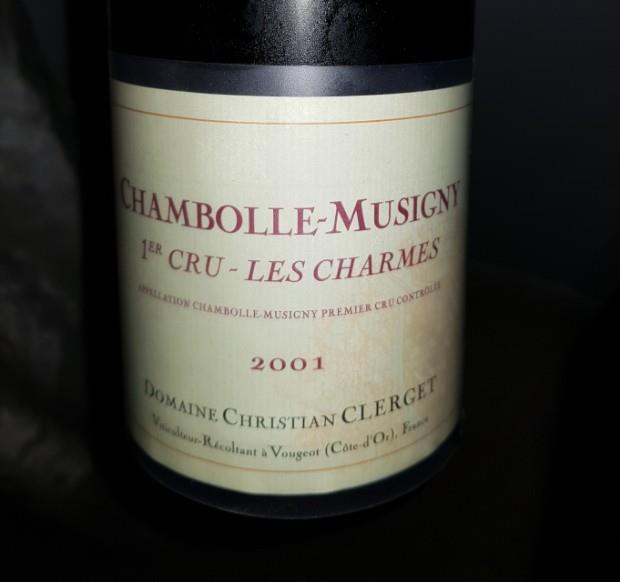 ワイン Christian Clerget CM1er Les Charmes 1999 1999 Domaine Christian Clerget Chambolle-Musigny 1er Cru Les