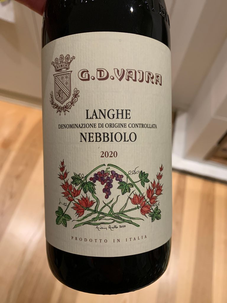 2020 G.D. Vajra Langhe Nebbiolo, Italy, Piedmont, Langhe, Langhe DOC ...