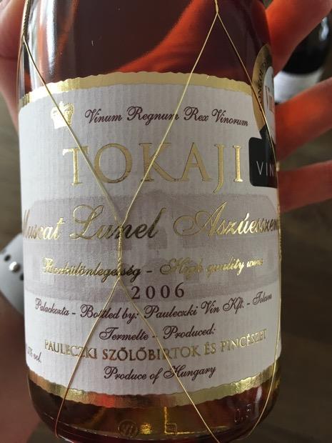 2000 Pauleczki Szölobirtok Tokaji Muscat Lunel Aszúesszencia