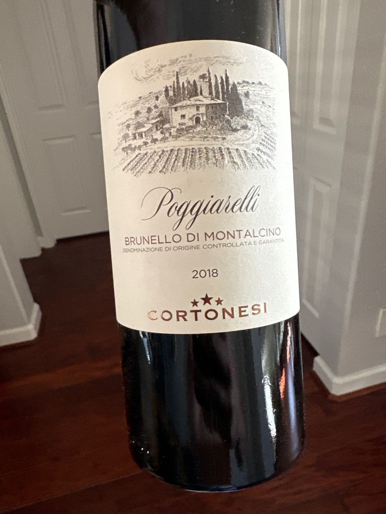 2018 Cortonesi Brunello di Montalcino Poggiarelli, Italy, Tuscany ...