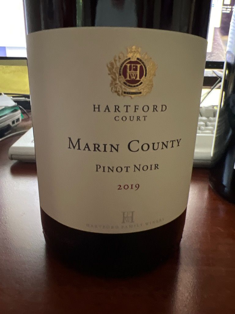 2019 Hartford / Hartford Court Pinot Noir Marin USA California San