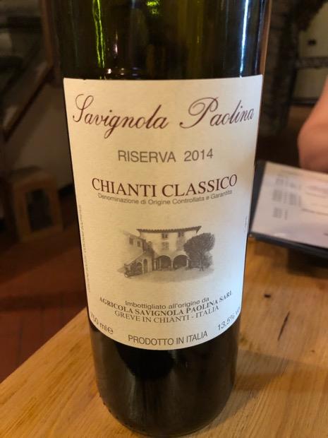 2014 Savignola Paolina Chianti Classico Riserva, Italy, Tuscany ...