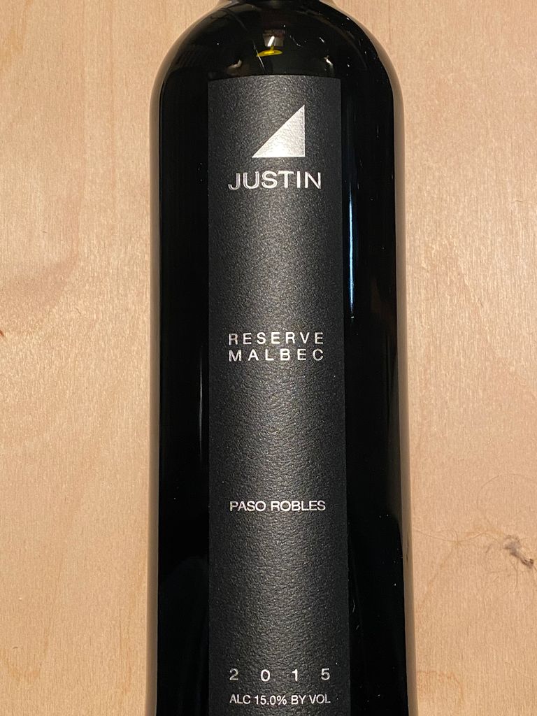 2015 Justin Vineyards & Winery Malbec Reserve Paso Robles, USA