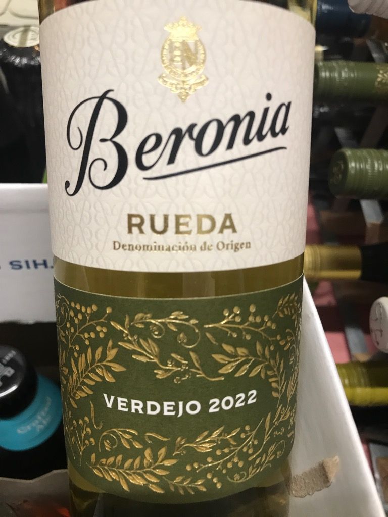 2022 Bodegas Beronia Verdejo Rueda, Spain, Castilla Y León, Rueda ...