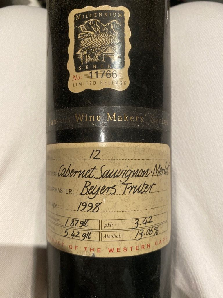 1998 Beyers Truter Cabernet Sauvignon, South Africa - CellarTracker