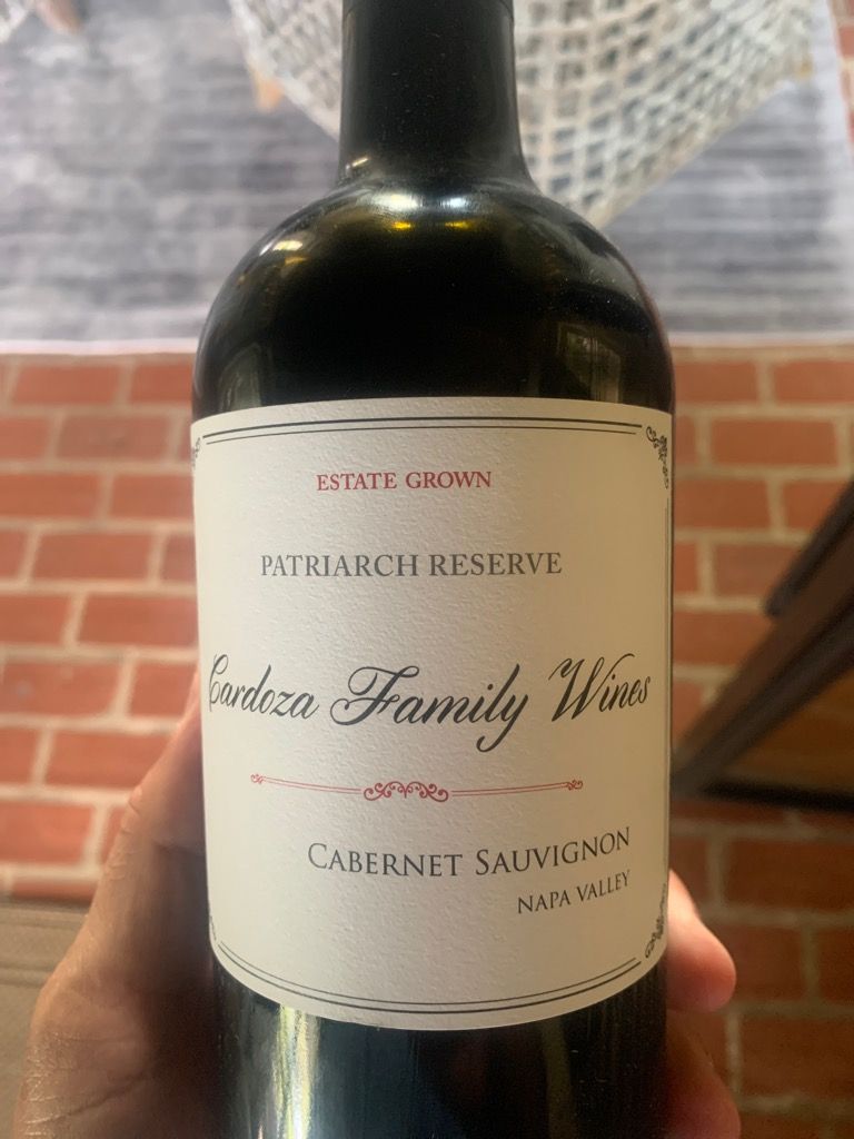 2018 Cardoza Family Wines Cabernet Sauvignon Patriarch Reserve -  CellarTracker
